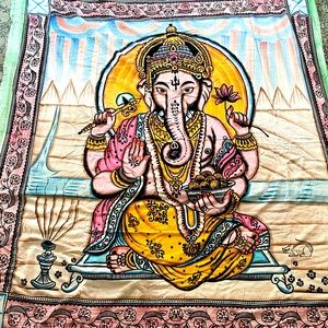 Ganesh mural tapestry